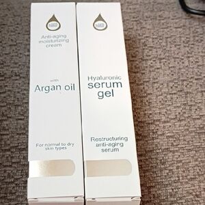 Hyaluronic Serum Gel and Argan Oil Cream Set